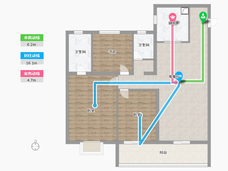 河南省-商丘市-绿地中南漫悦湾2期-103.00-户型库-动静线