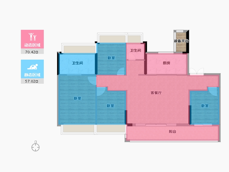 江苏省-苏州市-琥珀半岛-118.00-户型库-动静分区