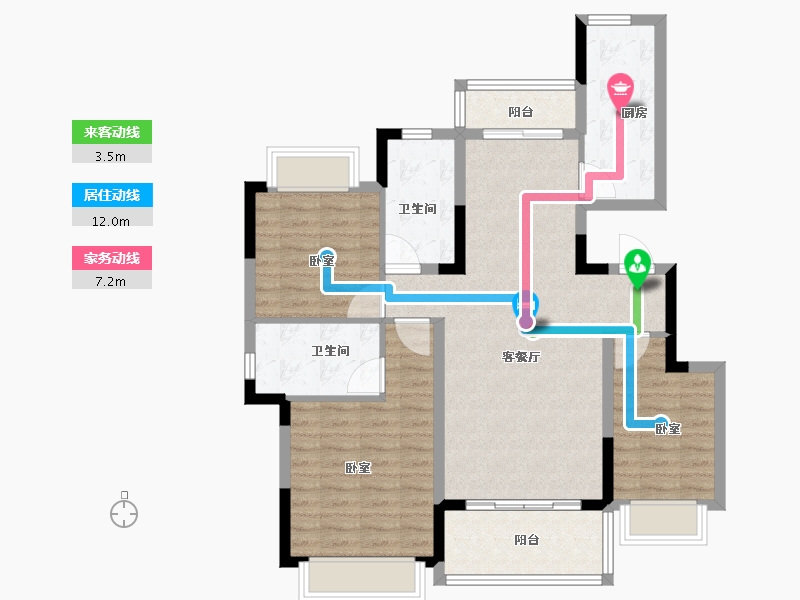 江西省-上饶市-恒大珺悦府-93.00-户型库-动静线