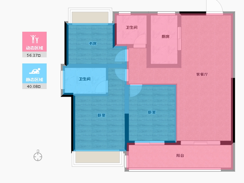 江苏省-南京市-滨江嘉品-86.01-户型库-动静分区