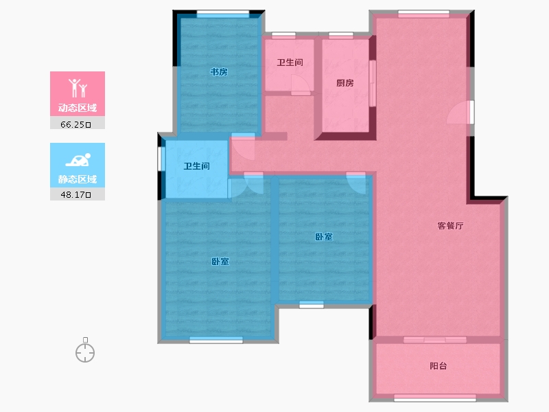 河南省-商丘市-夏邑孔祖一号院-101.71-户型库-动静分区