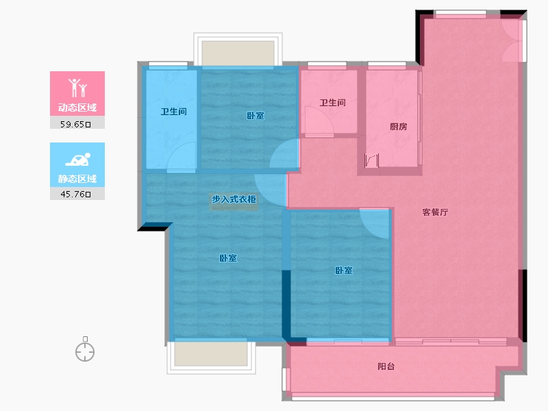 江西省-赣州市-嘉福·樾府-96.01-户型库-动静分区