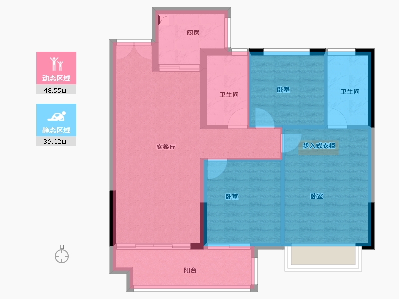 江西省-赣州市-嘉福·樾府-79.01-户型库-动静分区