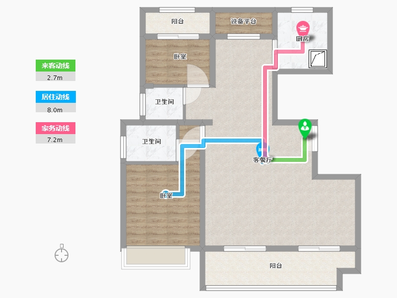 安徽省-安庆市-东方城市公园-99.00-户型库-动静线