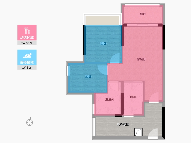 广东省-惠州市-米可花园-55.23-户型库-动静分区