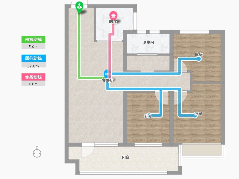 山东省-威海市-佳源海棠府-87.00-户型库-动静线