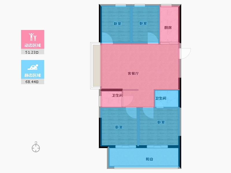 山东省-枣庄市-德悦府-109.00-户型库-动静分区