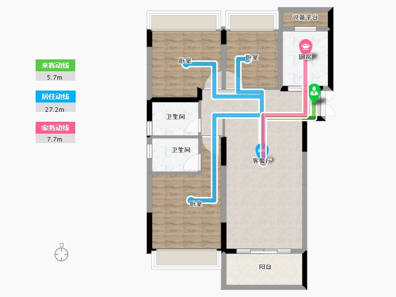 河南省-许昌市-恒达玖玺府-102.00-户型库-动静线