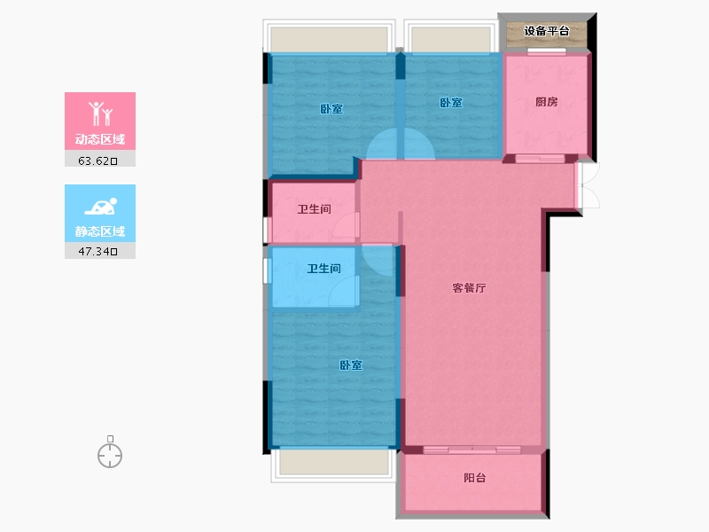 河南省-许昌市-恒达玖玺府-102.00-户型库-动静分区