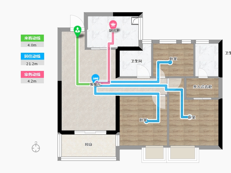 福建省-宁德市-武夷·天悦儒郡-69.99-户型库-动静线