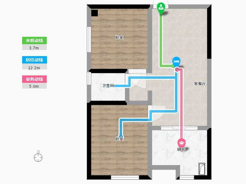 河南省-郑州市-万熙天地-61.90-户型库-动静线