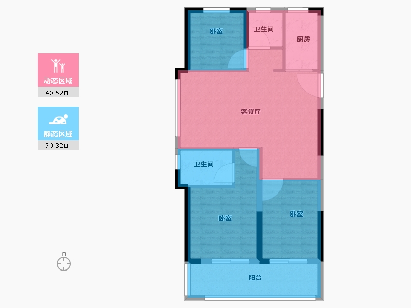 浙江省-绍兴市-三盛汝悦璟园-82.00-户型库-动静分区