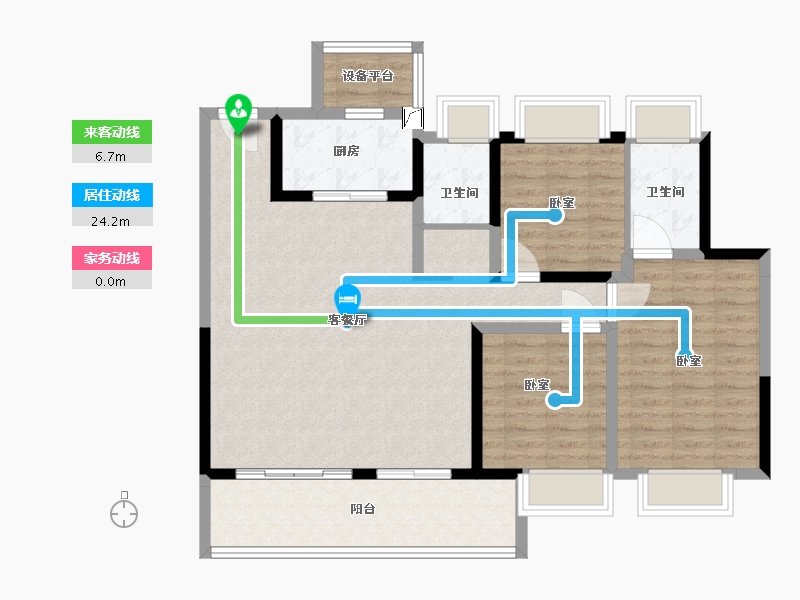 江苏省-南通市-海纳春江-102.01-户型库-动静线