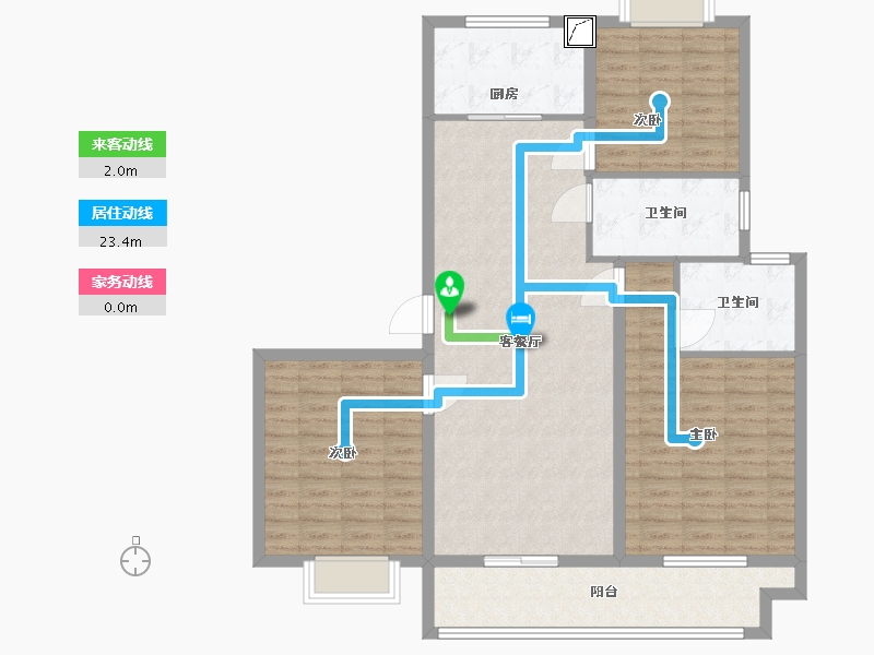 江苏省-盐城市-九龙华府-112.00-户型库-动静线