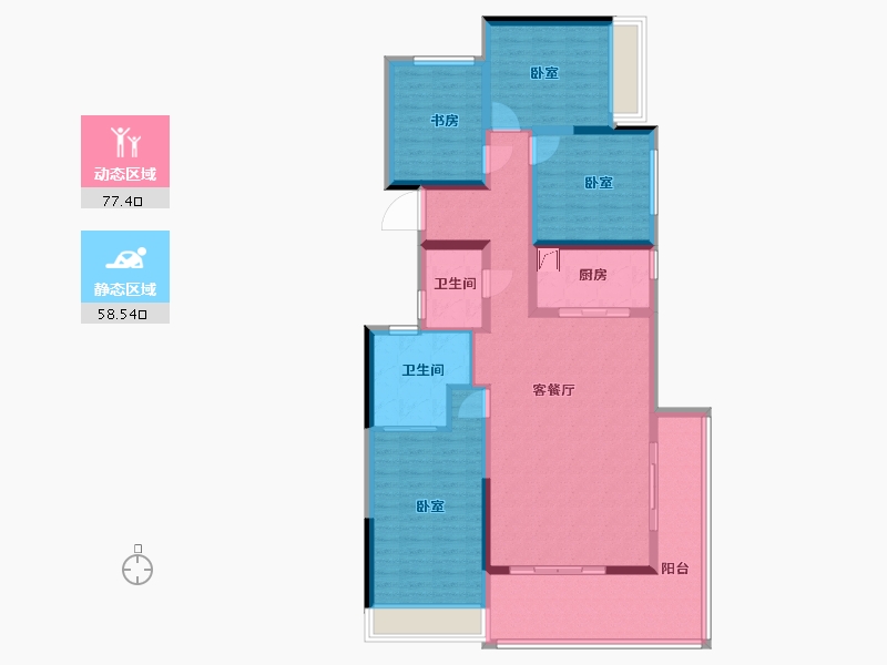 河南省-开封市-圣桦樾西湖-121.58-户型库-动静分区