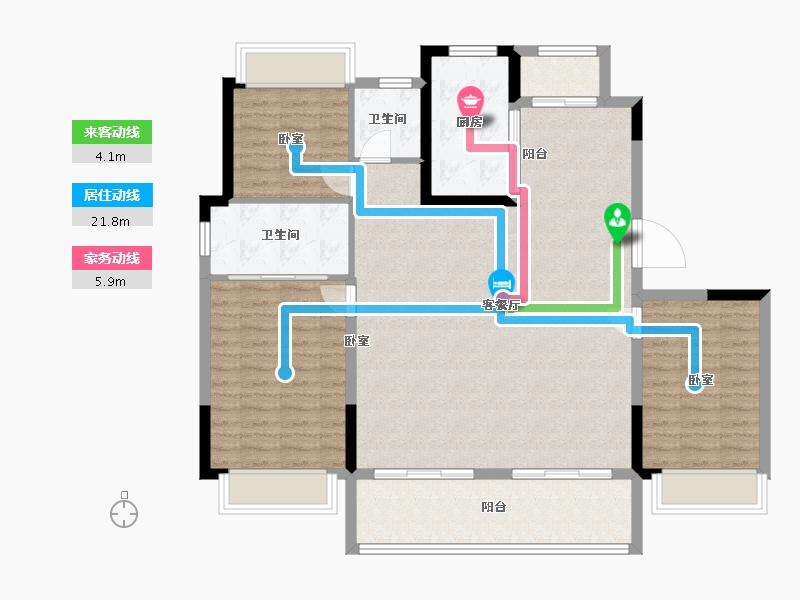 江苏省-常州市-璞悦缦宸-112.00-户型库-动静线