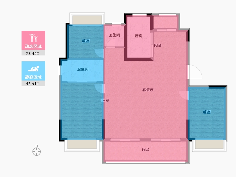 江苏省-常州市-璞悦缦宸-112.00-户型库-动静分区