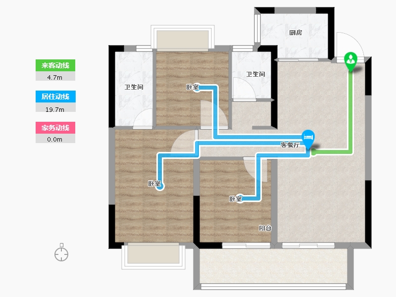 江苏省-常州市-璞悦缦宸-88.00-户型库-动静线