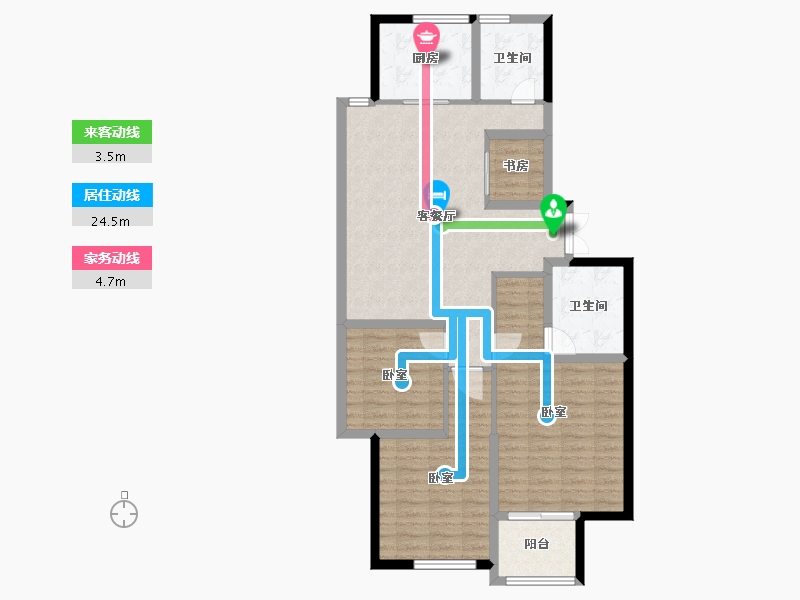 安徽省-宿州市-苏州绿城春江明月-99.99-户型库-动静线