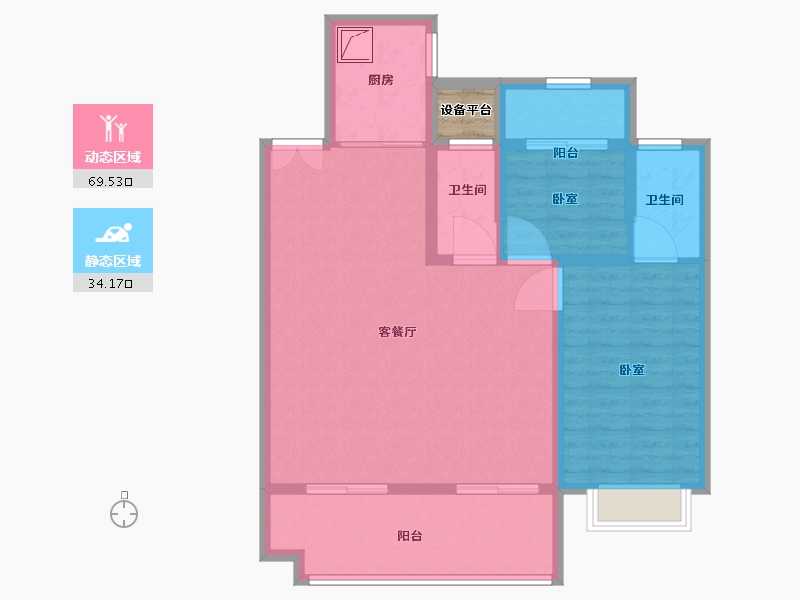 安徽省-安庆市-东方城市公园-95.01-户型库-动静分区