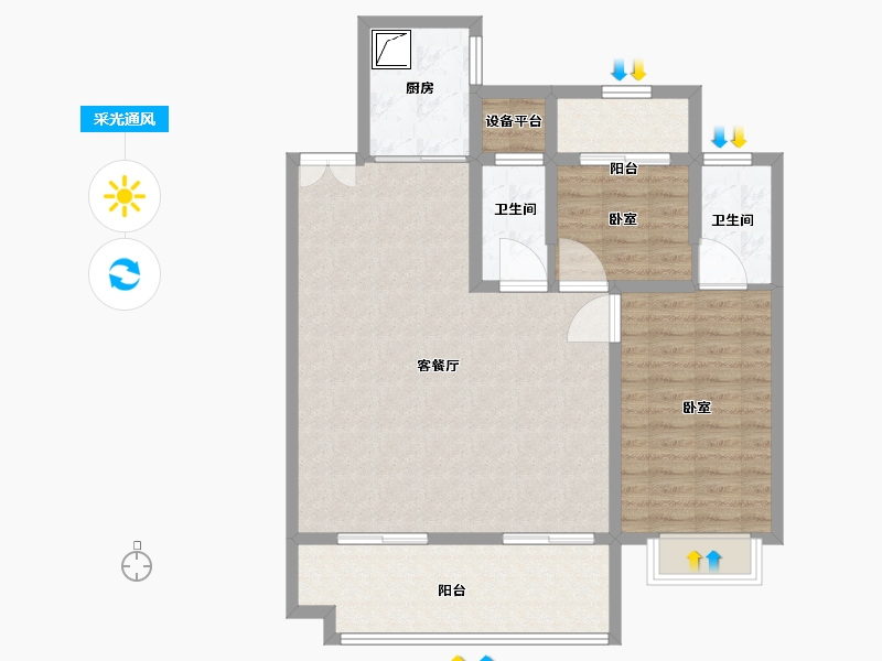 安徽省-安庆市-东方城市公园-95.01-户型库-采光通风