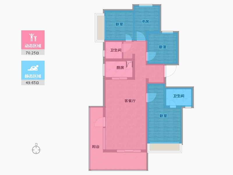 河南省-开封市-圣桦樾西湖-106.57-户型库-动静分区