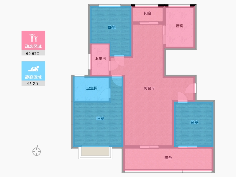 河南省-商丘市-上和府-102.40-户型库-动静分区