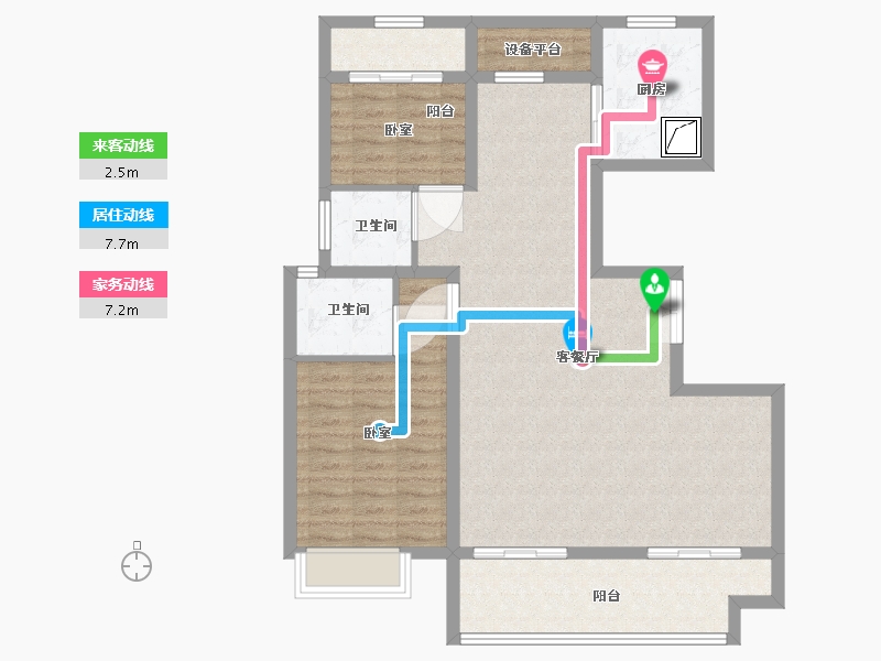 安徽省-安庆市-东方城市公园-98.00-户型库-动静线