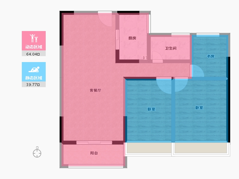 河南省-信阳市-光州·如园-92.57-户型库-动静分区