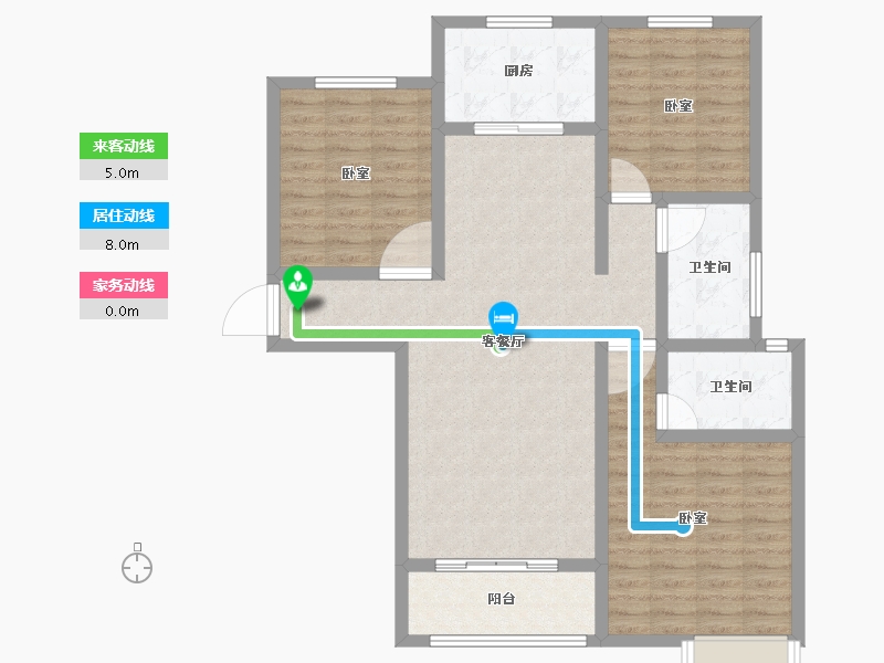 河南省-南阳市-同华国际广场-101.24-户型库-动静线