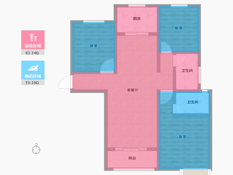 河南省-南阳市-同华国际广场-101.24-户型库-动静分区