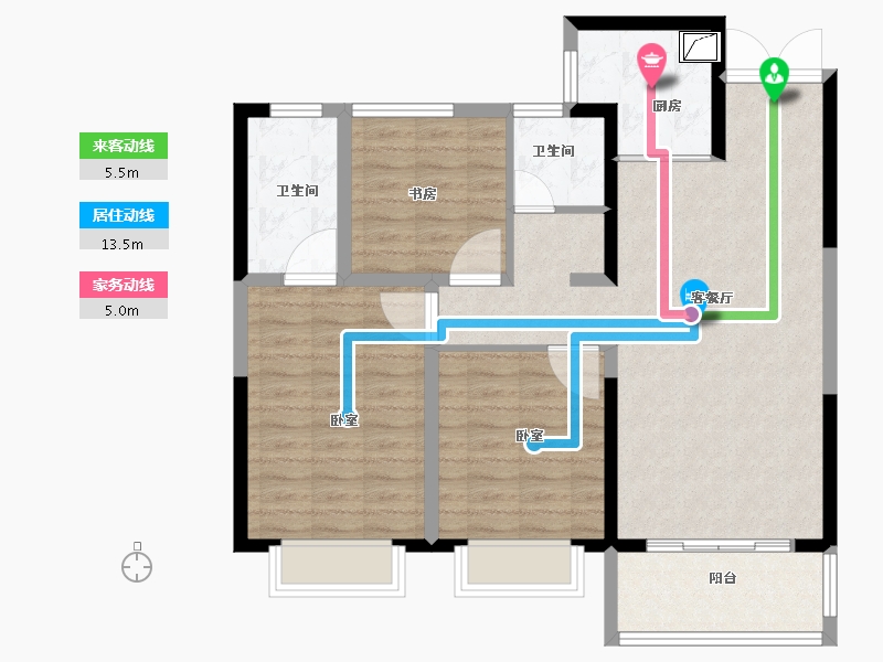 江西省-赣州市-星州润达国际城-92.01-户型库-动静线