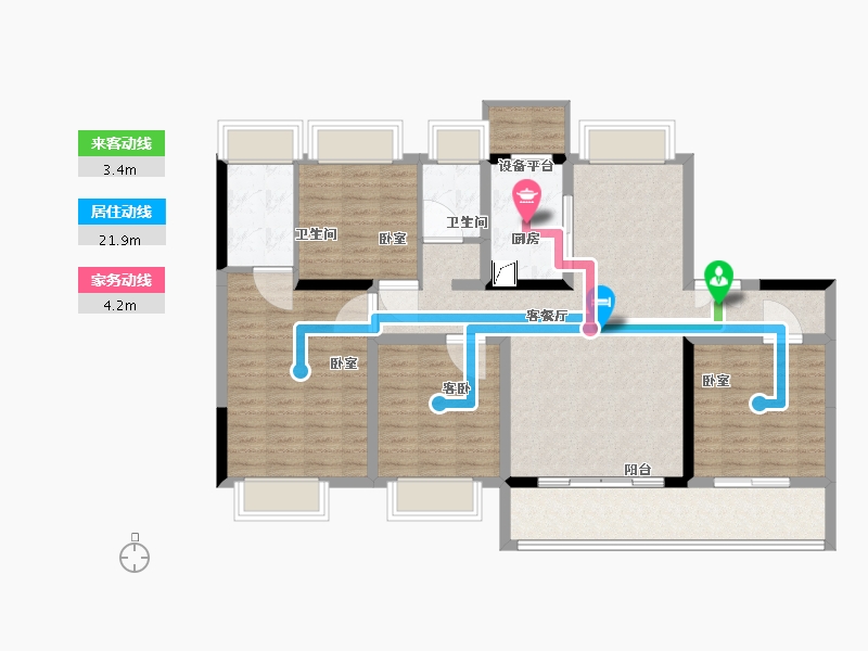 江苏省-南通市-海纳春江-114.00-户型库-动静线