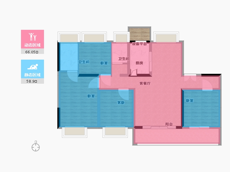 江苏省-南通市-海纳春江-114.00-户型库-动静分区