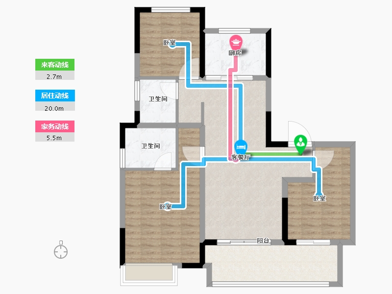 安徽省-阜阳市-融信乐澜雍锦半岛-96.01-户型库-动静线