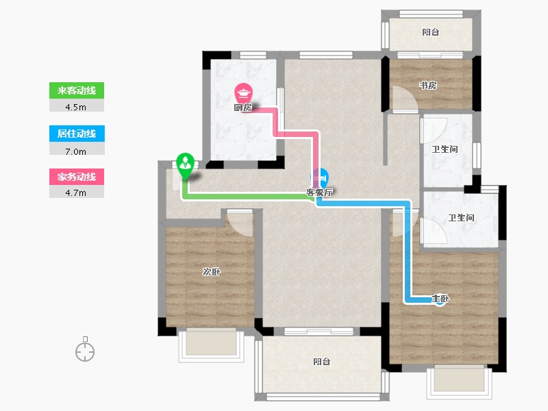 江西省-南昌市-中海湖心半岛-88.00-户型库-动静线