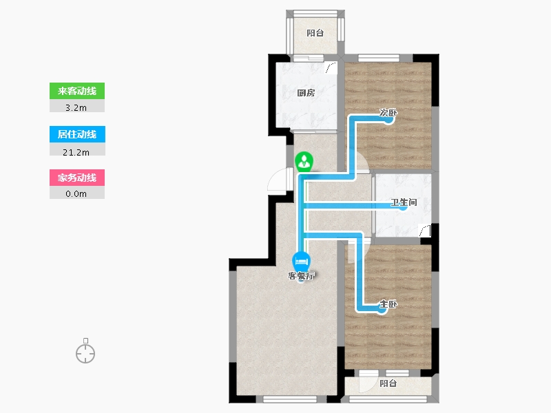 吉林省-长春市-润天观湖国际-64.01-户型库-动静线