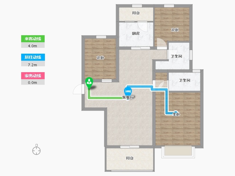 河北省-承德市-碧桂园朗悦湾-96.50-户型库-动静线