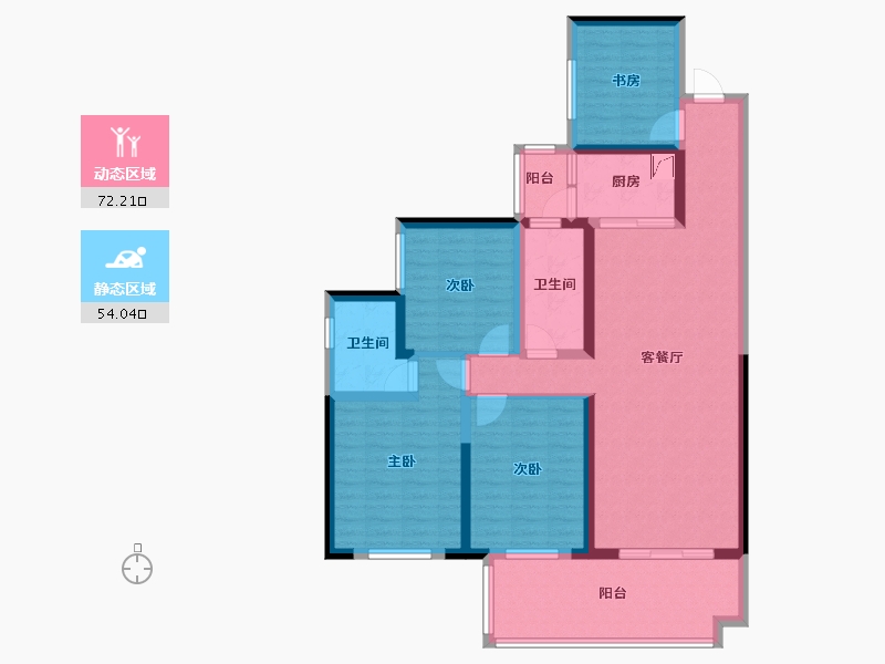 广西壮族自治区-桂林市-彰泰峰誉-111.59-户型库-动静分区