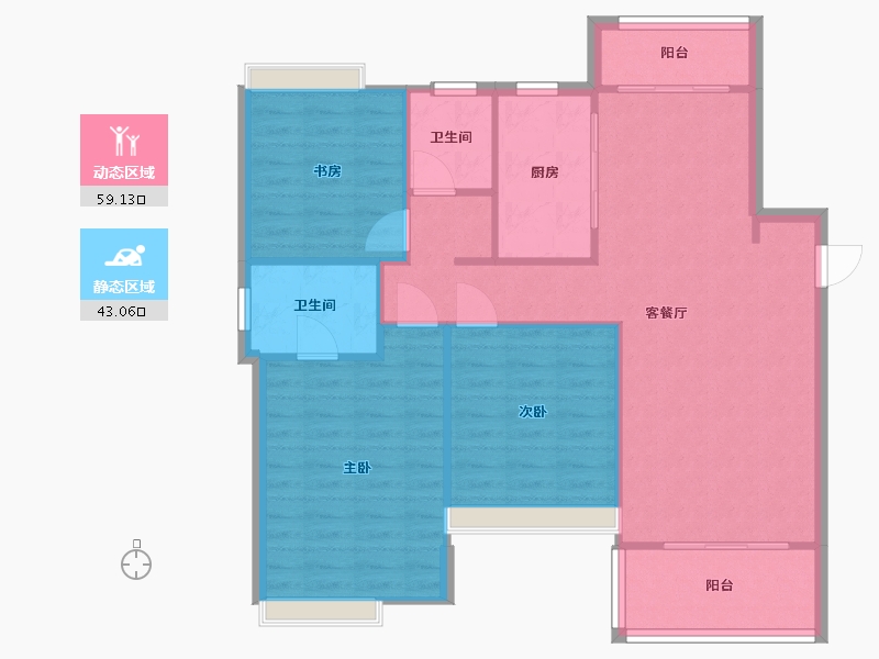 江西省-南昌市-新力锦园-94.00-户型库-动静分区