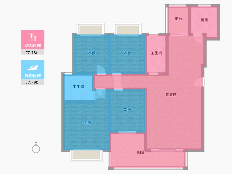 广西壮族自治区-梧州市-金源世家-116.61-户型库-动静分区