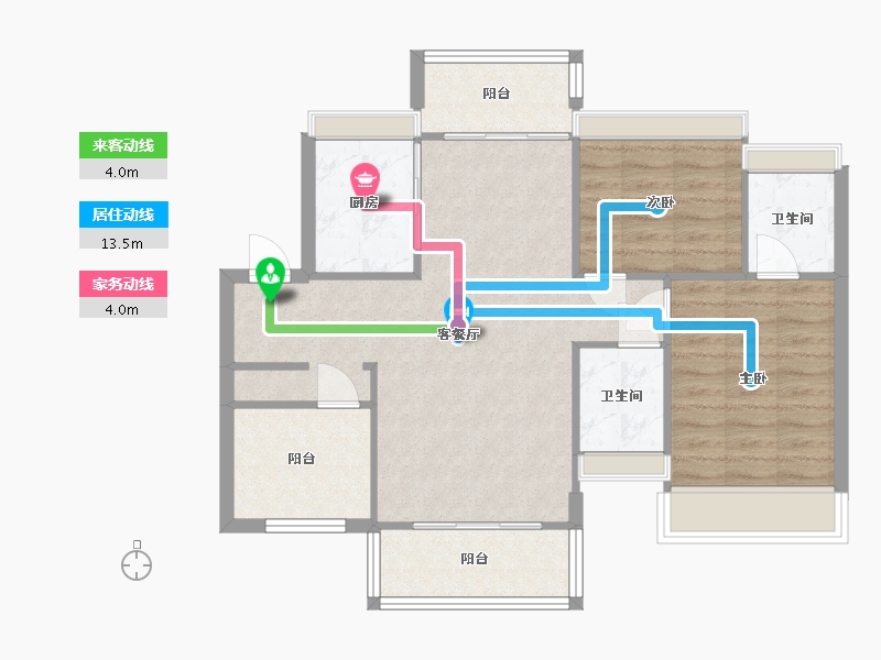 广东省-中山市-中荟城-77.90-户型库-动静线