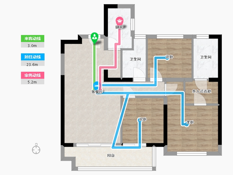 福建省-莆田市-保利中央公园-74.41-户型库-动静线