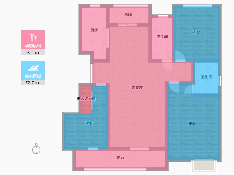 山东省-临沂市-宝德新里程-113.51-户型库-动静分区