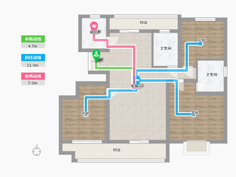 山东省-临沂市-诚德翰林园-100.01-户型库-动静线