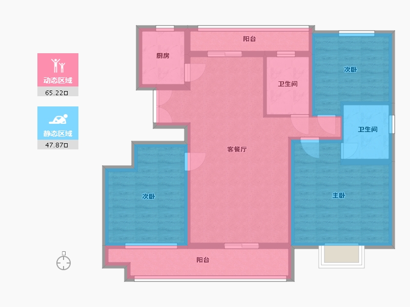 山东省-临沂市-诚德翰林园-100.01-户型库-动静分区