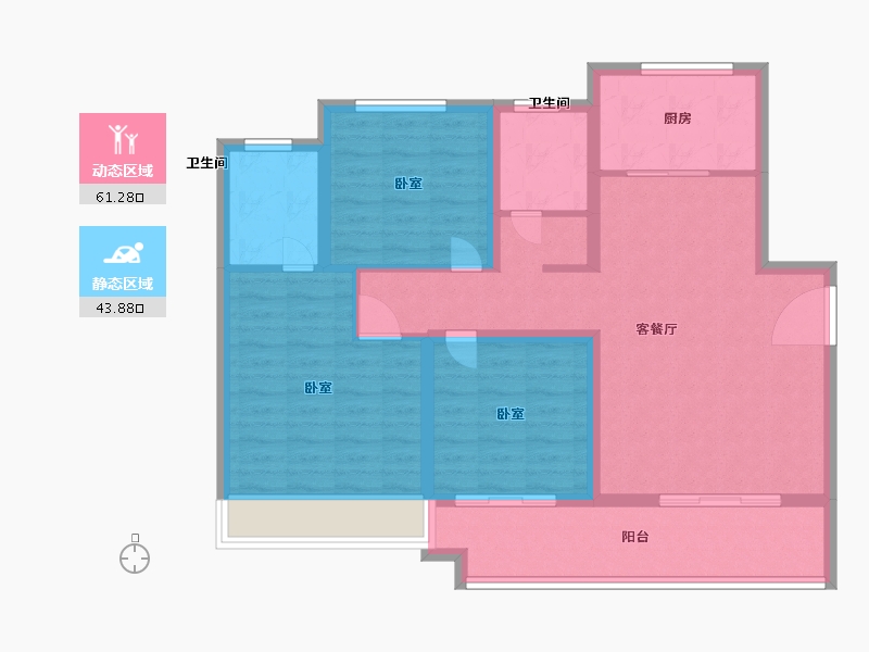 河南省-驻马店市-巨源国际花园-94.00-户型库-动静分区