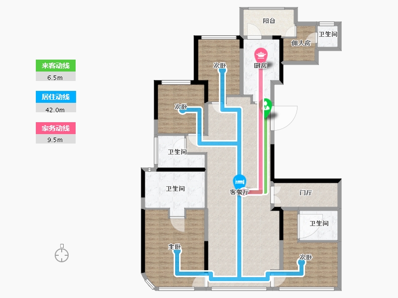 福建省-厦门市-中骏天盈-165.26-户型库-动静线