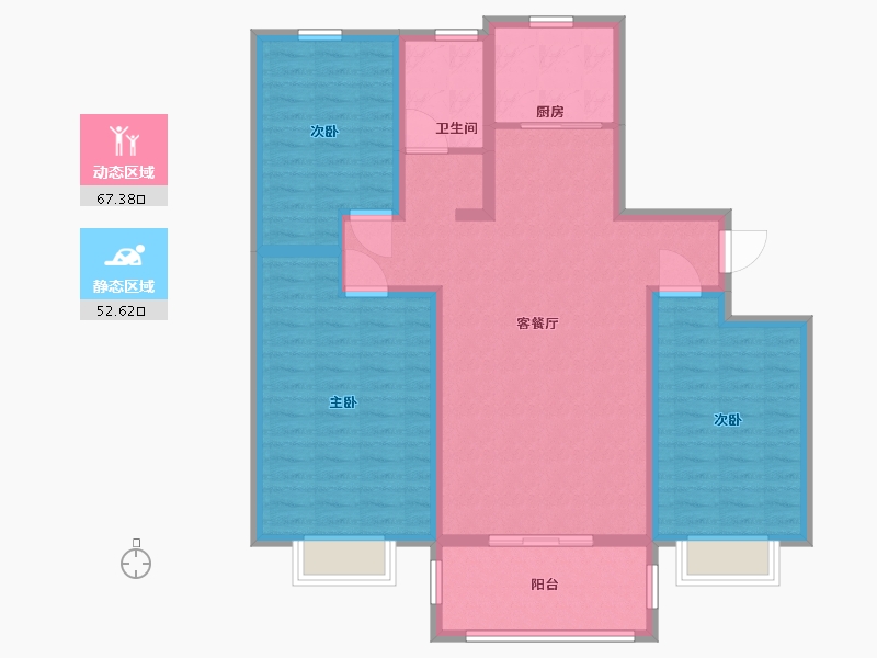 山东省-临沂市-优诗美地-108.01-户型库-动静分区