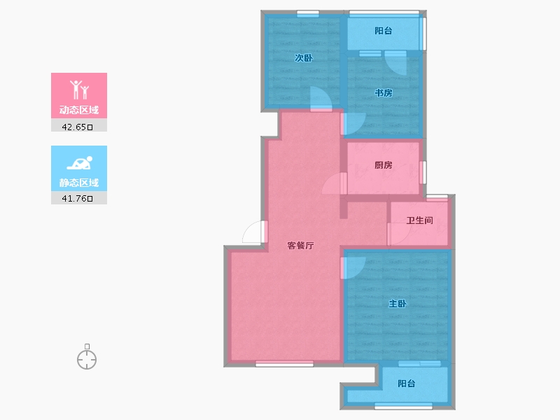 山东省-临沂市-优诗美地-73.93-户型库-动静分区